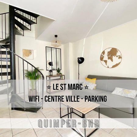 캥페르 Le St Marc - Theatre De Cornouaille - Wifi - Parking Prive - Entree Autonome 아파트 외부 사진